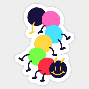 Silly Caterpillar Sticker